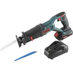 Güde Accu Scie De Branche USS 20-201-24 - AVEC Batterie Et Chargeur Rapide- 20v - 3000 Rpm - Lame De Scie Bois/métal Incluse